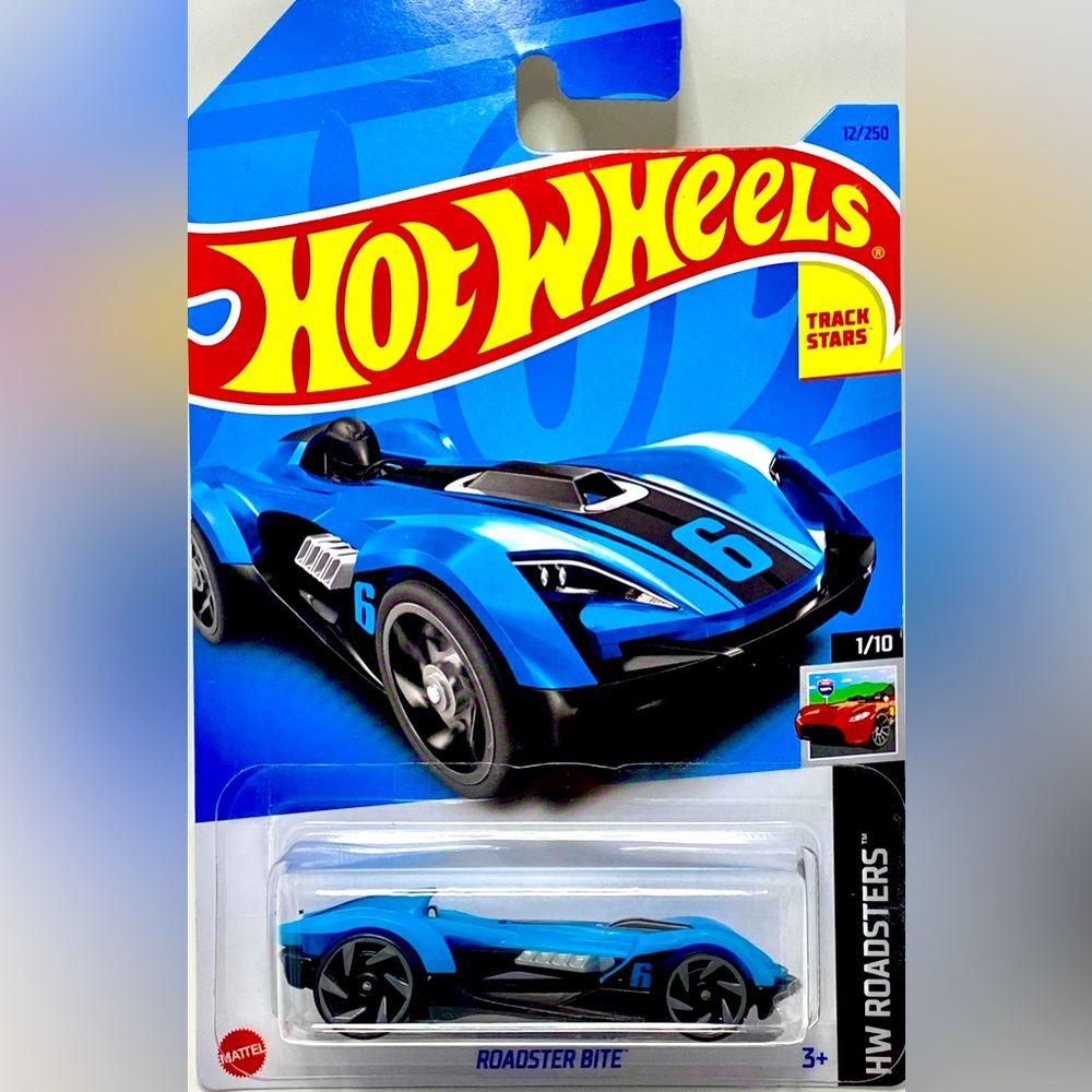 ✅ 🚗 4/$20 🚗 NEW 2023 MATTEL HOT WHEELS 1/10 HW ROADSTERS ROADSTER BITE #12/250